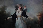 John Frederick Herring Jeune femme dans un paysage oil on canvas